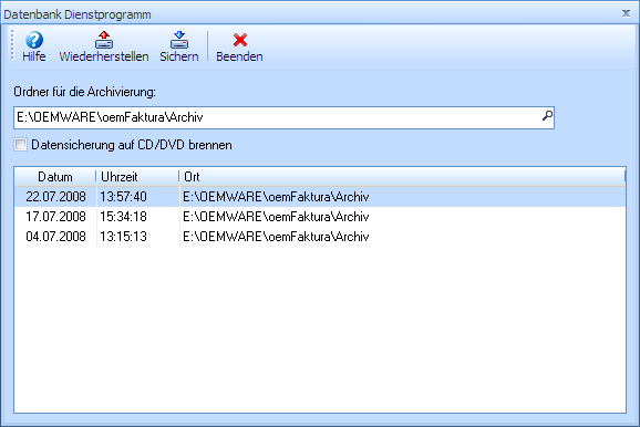 Datensicherung